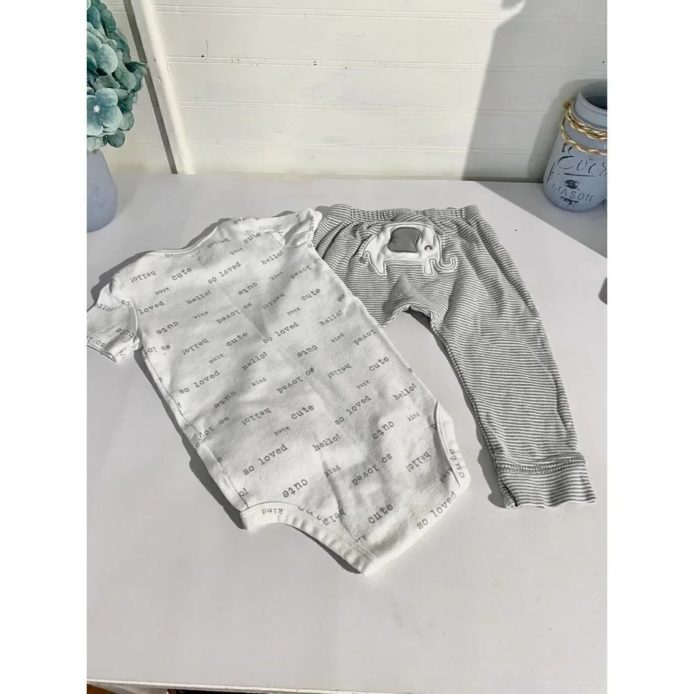 Carter's Onesie & Pant Elephant Se